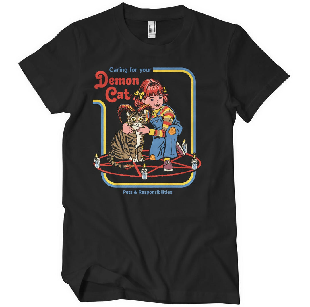 Caring For Your Demon Cat Steven Rhodes T-shirt
