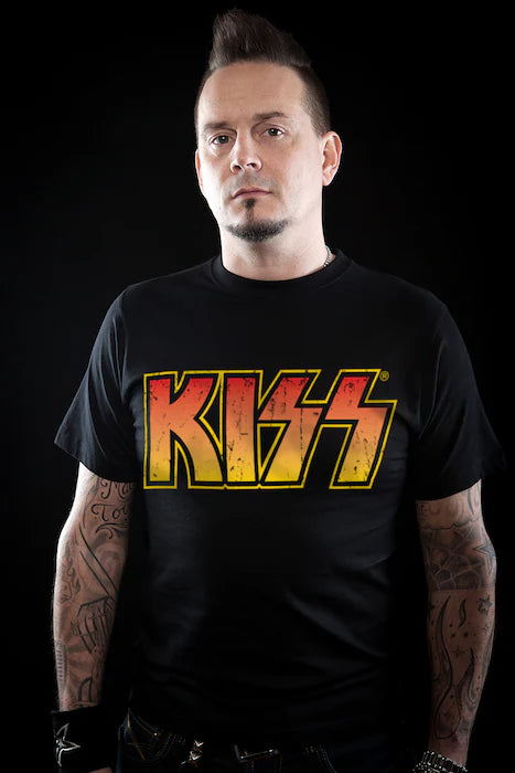 KISS Distressed Logotype Tee