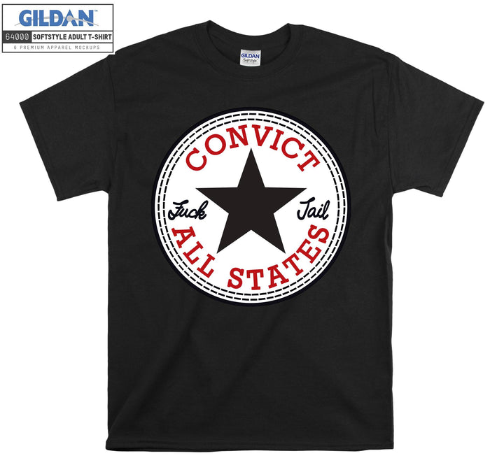 Convict All States Luck Jail T-shirt