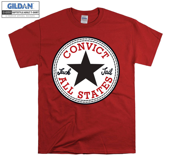 Convict All States Luck Jail T-shirt