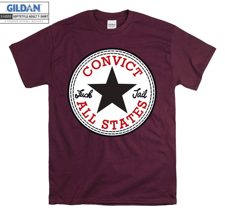 Convict All States Luck Jail T-shirt