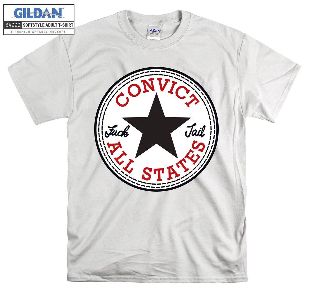 Convict All States Luck Jail T-shirt