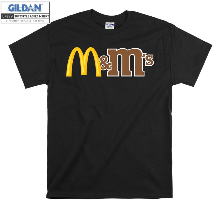 M and M Food Dessert T-shirt