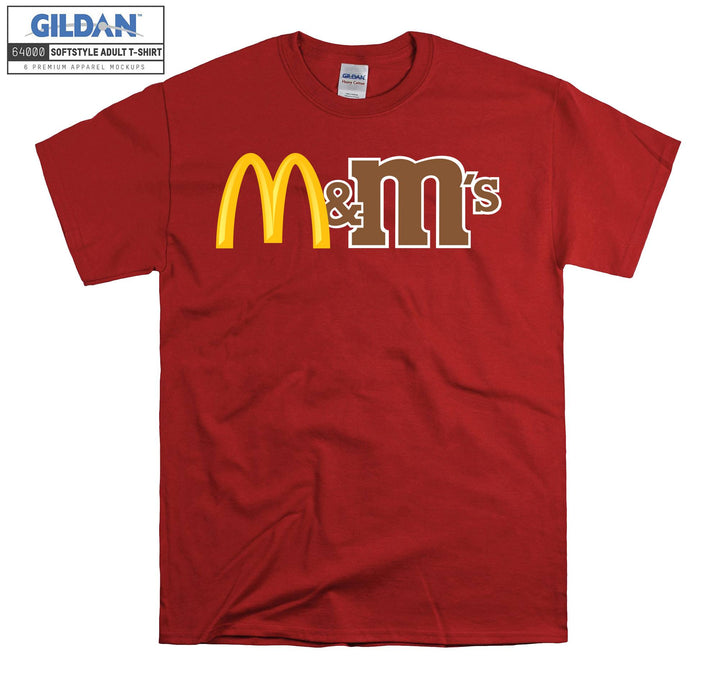 M and M Food Dessert T-shirt