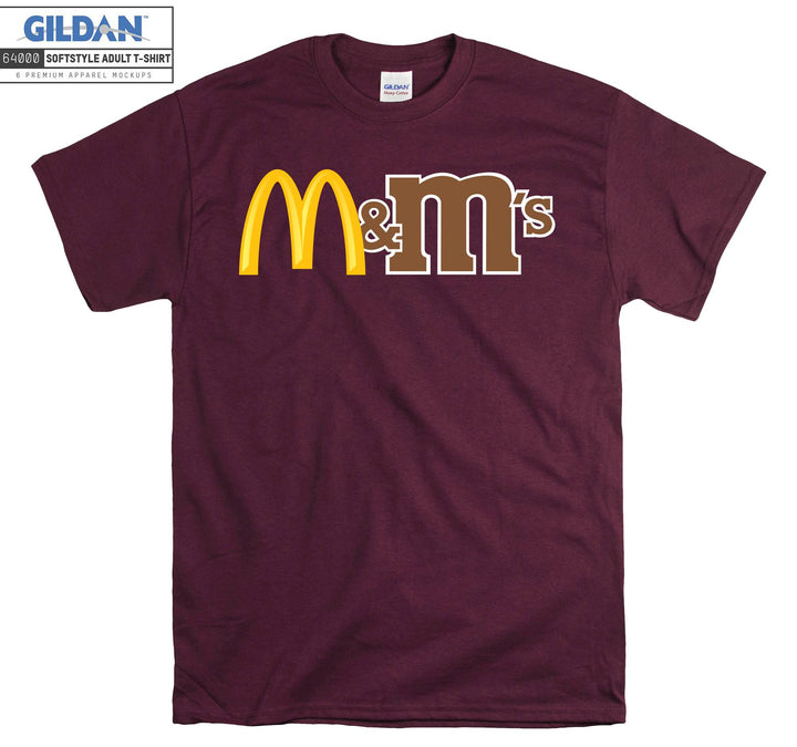 M and M Food Dessert T-shirt