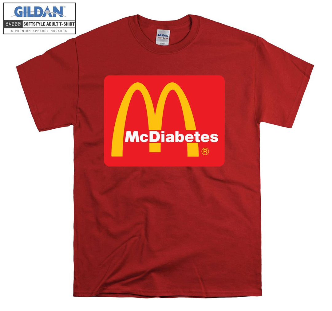 Funny Logo McDiabetes T-shirt