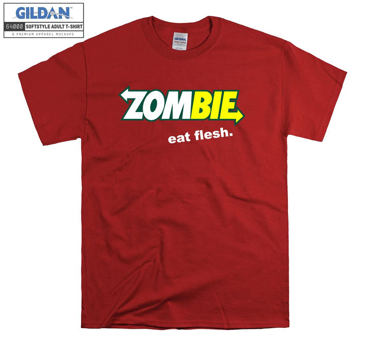 Funny Logo Zombie Eat Flesh T-shirt