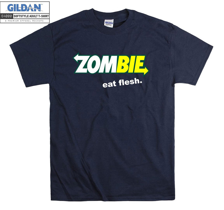 Funny Logo Zombie Eat Flesh T-shirt