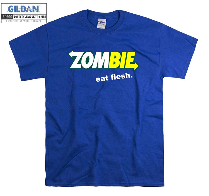 Funny Logo Zombie Eat Flesh T-shirt