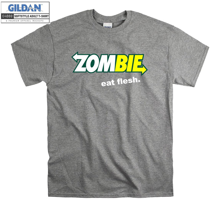 Funny Logo Zombie Eat Flesh T-shirt