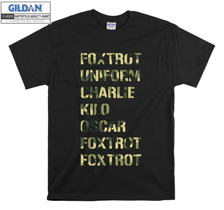 Foxtrot uniform charlie kilo oscar foxtrot T-shirt