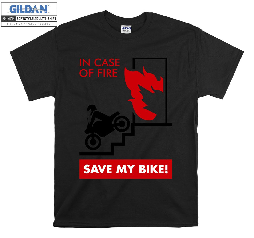 In case of fire save my bike T-shirt