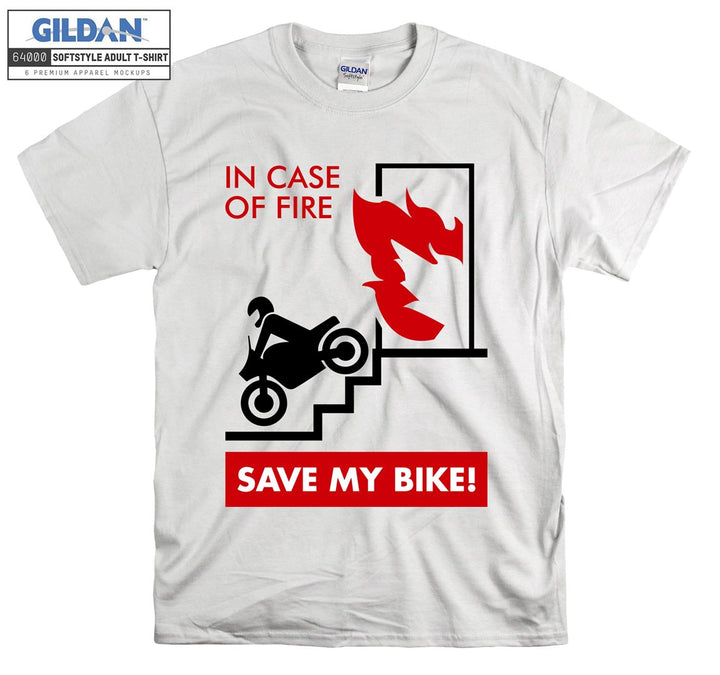 In case of fire save my bike T-shirt