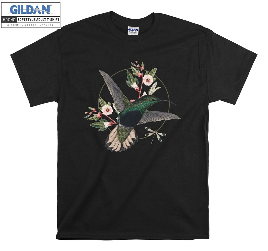 Bird And Flowers Forest Theme T-shirt