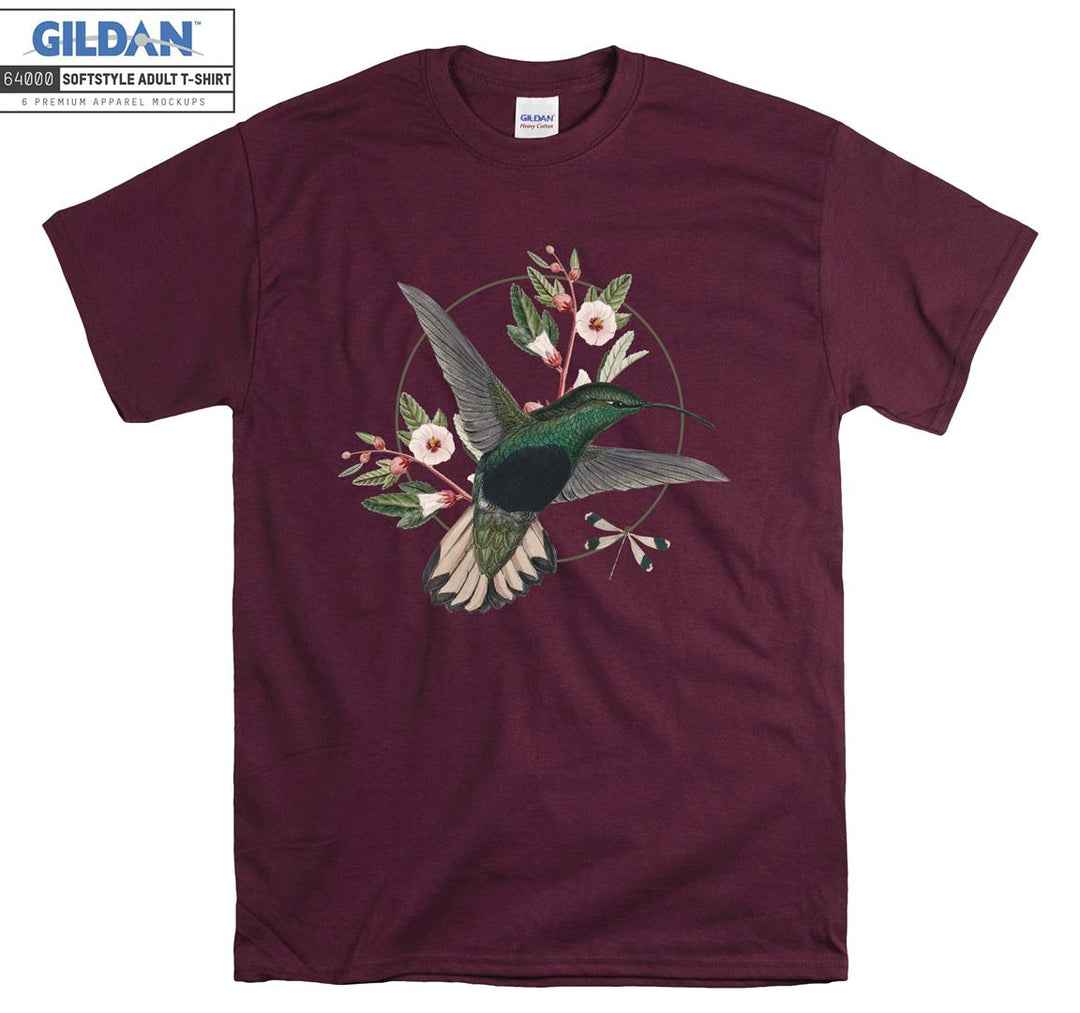 Bird And Flowers Forest Theme T-shirt