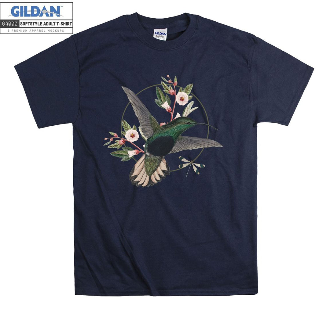 Bird And Flowers Forest Theme T-shirt