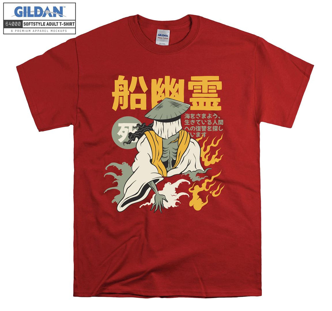 Fun samurai figure T-shirt