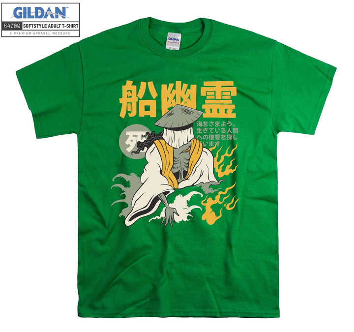 Fun samurai figure T-shirt
