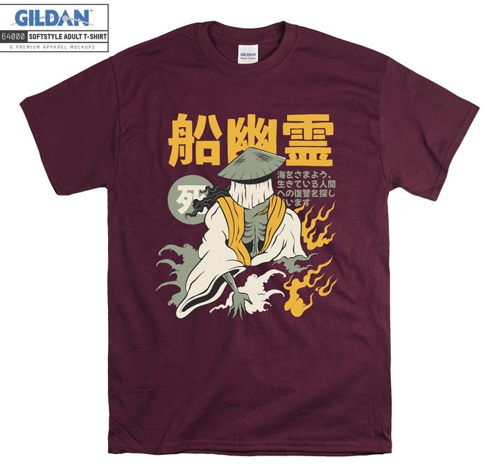 Fun samurai figure T-shirt
