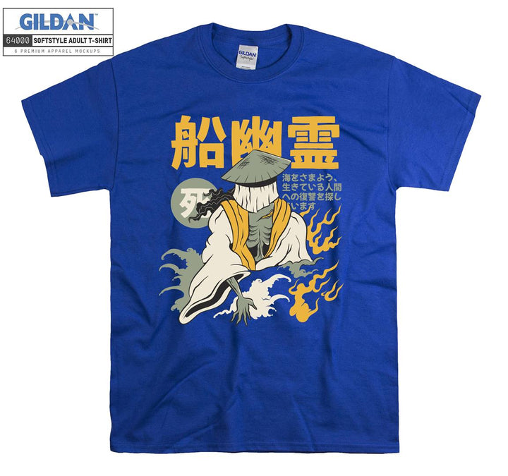 Fun samurai figure T-shirt