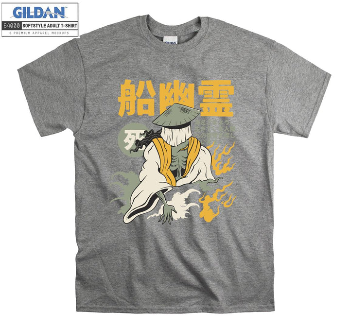 Fun samurai figure T-shirt