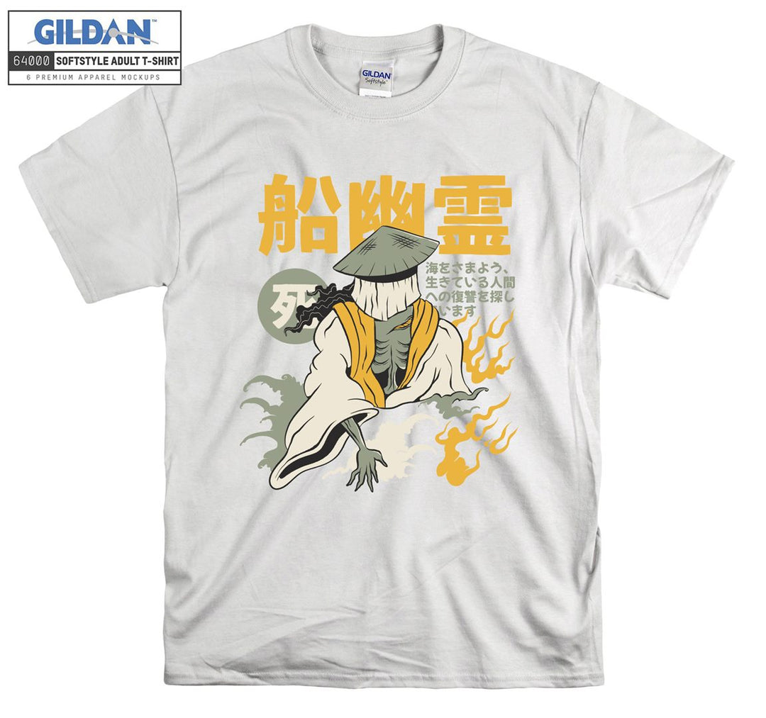 Fun samurai figure T-shirt