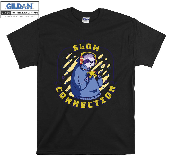 Slow Connection Animla Playing Game T-shirt