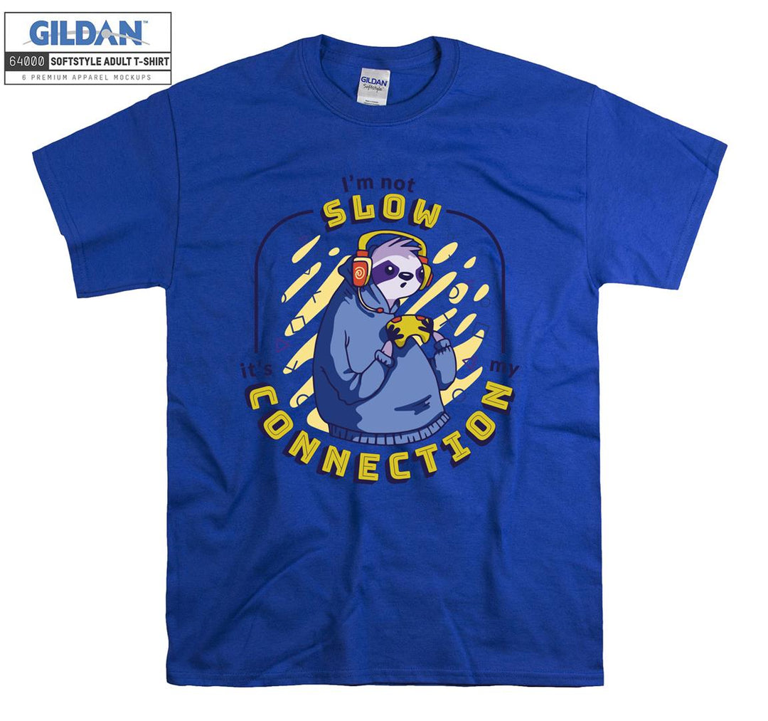 Slow Connection Animla Playing Game T-shirt