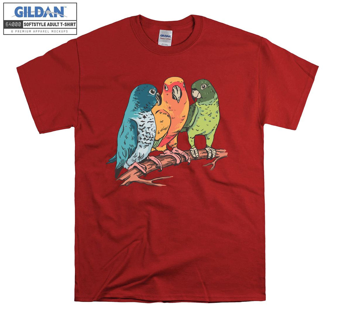 Cartoon Cute Parrot Figure T-shirt