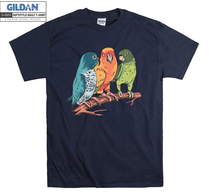 Cartoon Cute Parrot Figure T-shirt