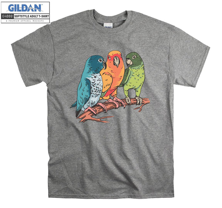 Cartoon Cute Parrot Figure T-shirt