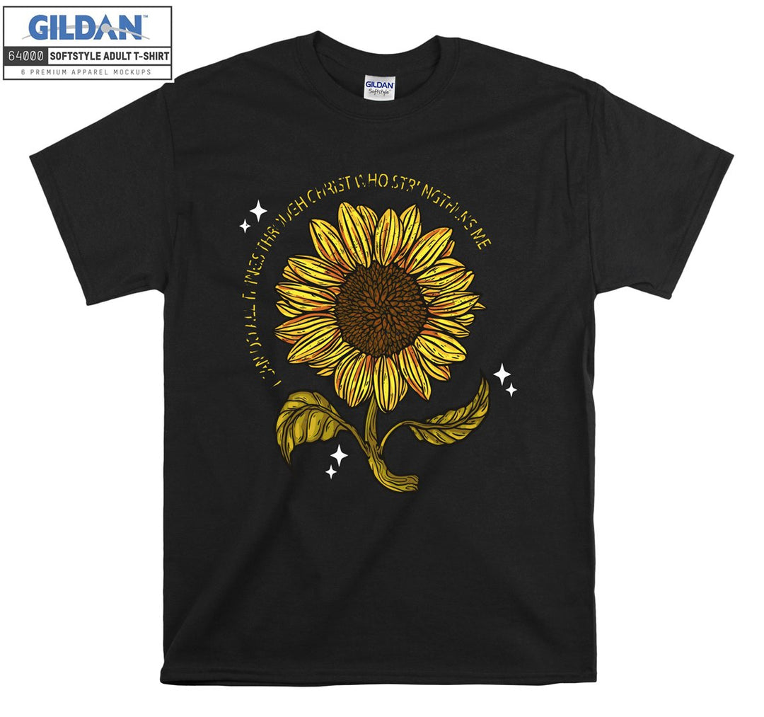 Cute Sunflower Figure T-shirt