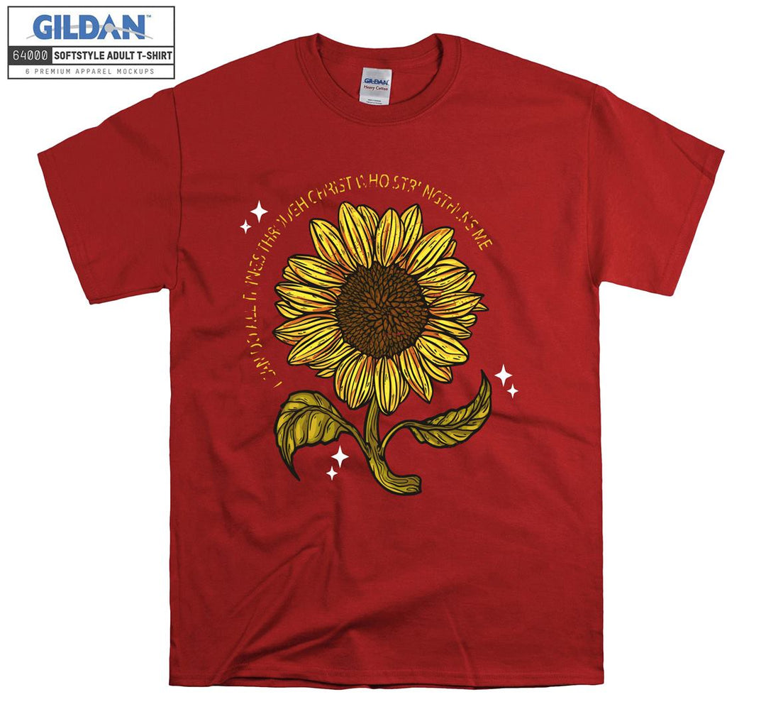 Cute Sunflower Figure T-shirt