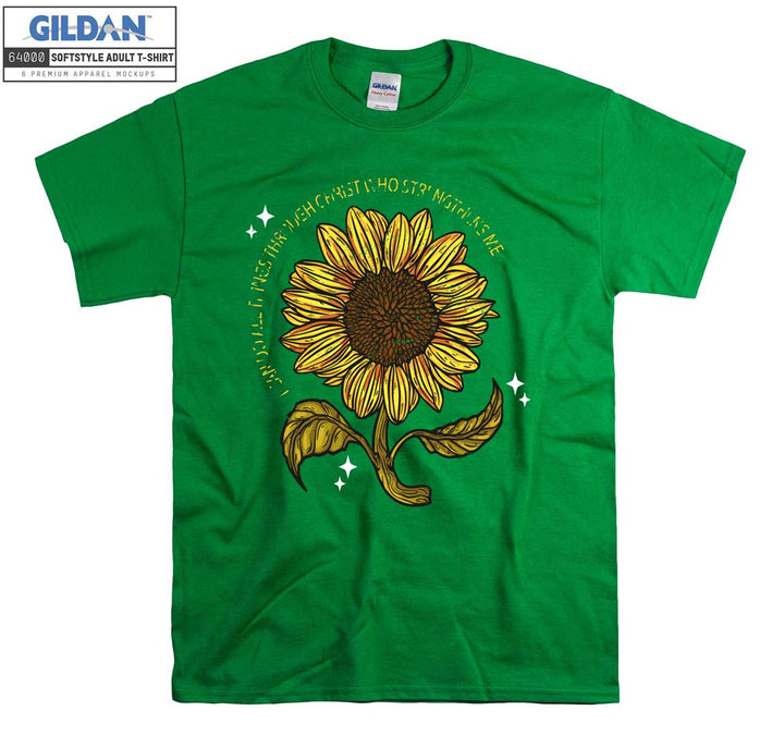 Cute Sunflower Figure T-shirt