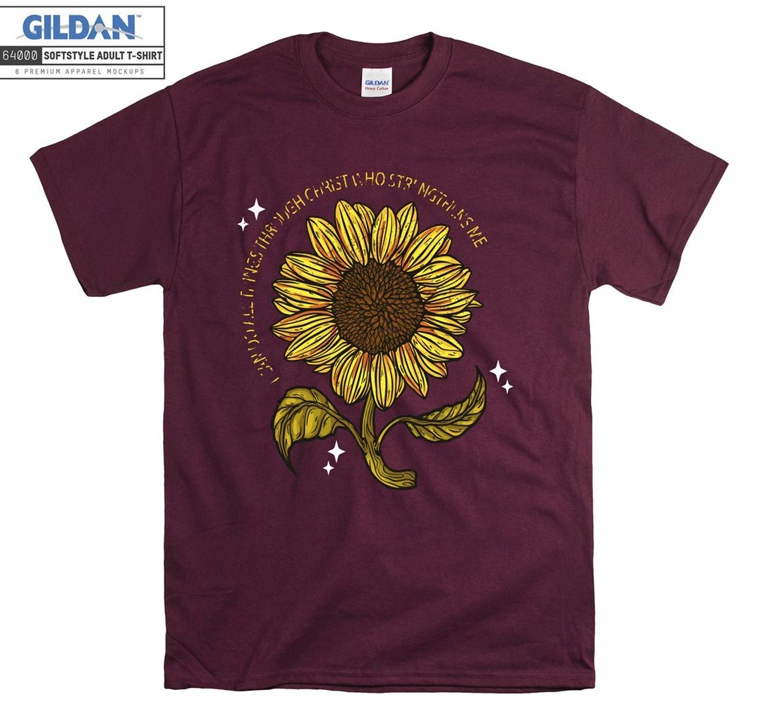 Cute Sunflower Figure T-shirt