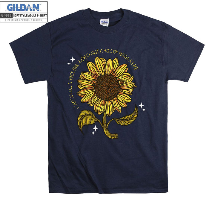 Cute Sunflower Figure T-shirt