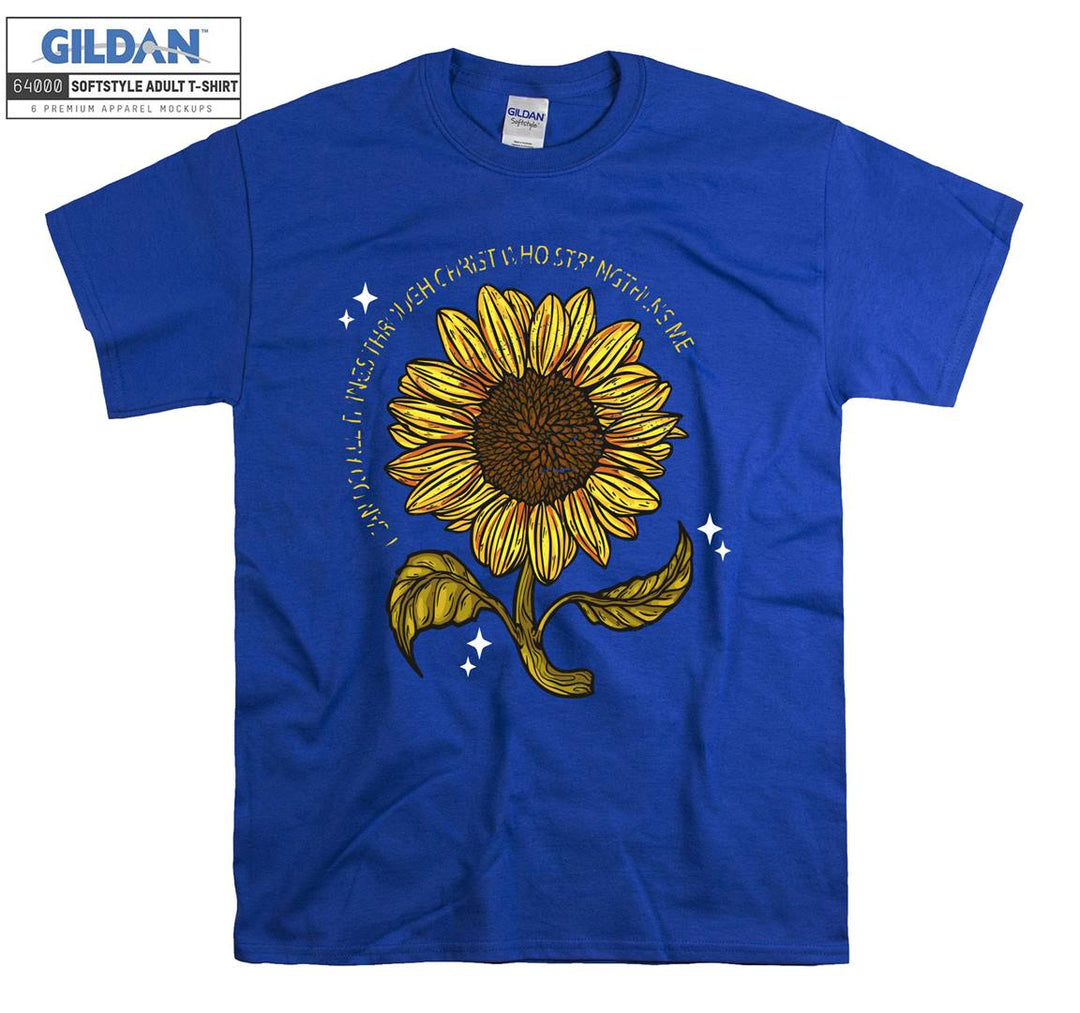 Cute Sunflower Figure T-shirt