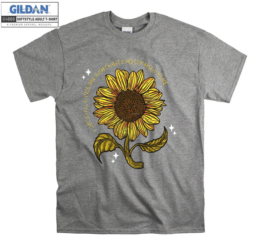 Cute Sunflower Figure T-shirt