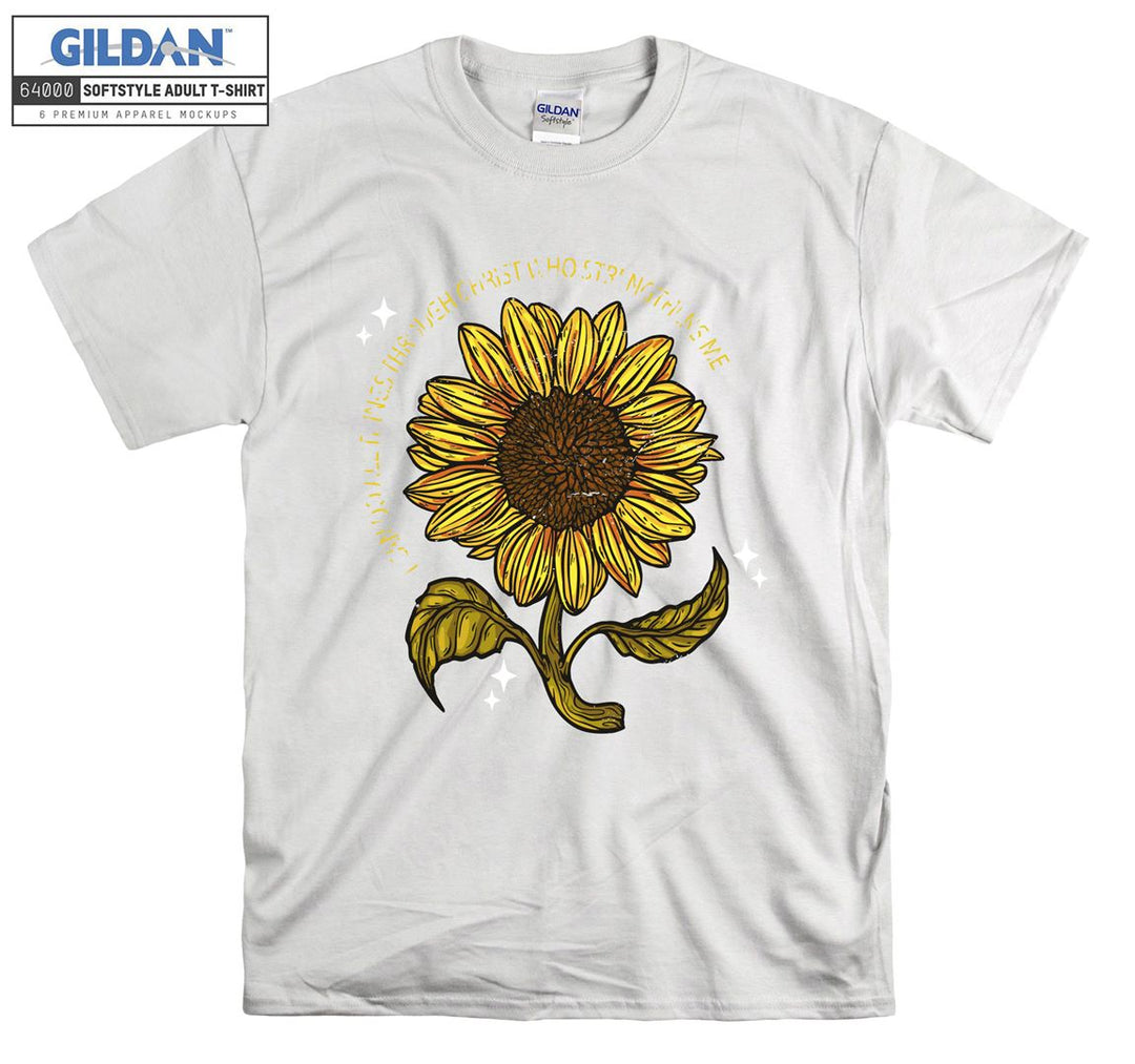 Cute Sunflower Figure T-shirt