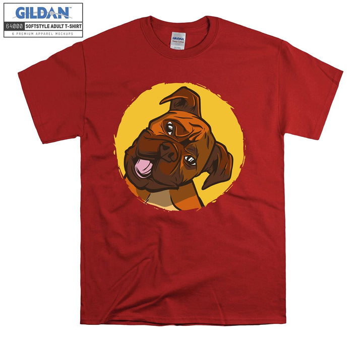 Cute dog face figure T-shirt