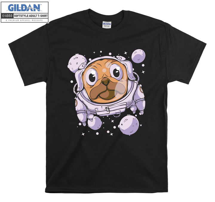 Astronaut dog figure T-shirt