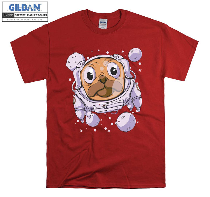 Astronaut dog figure T-shirt