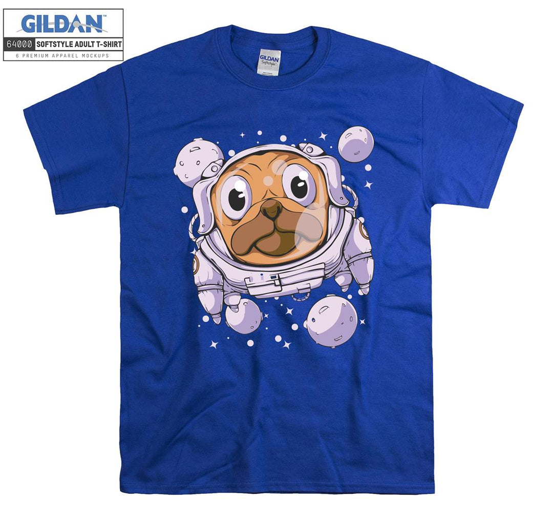 Astronaut dog figure T-shirt