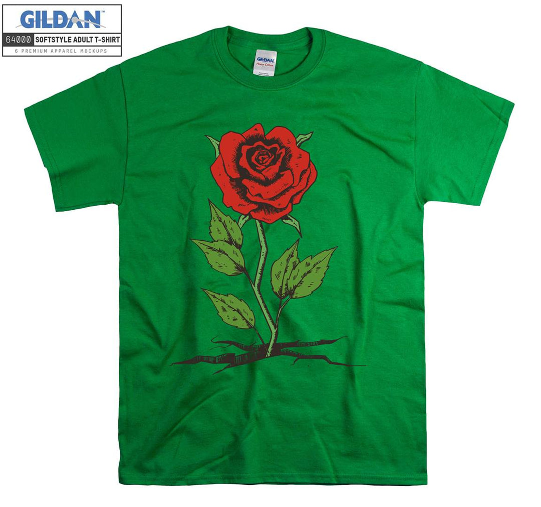 Cute Rose Figure T-shirt