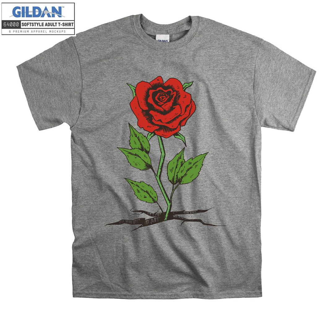 Cute Rose Figure T-shirt