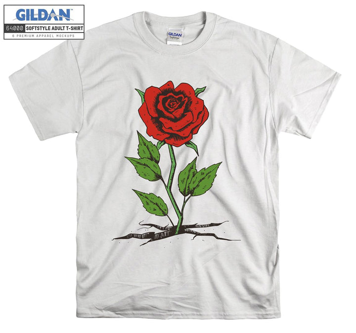 Cute Rose Figure T-shirt