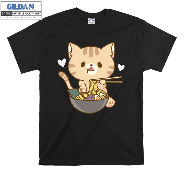 Ramen Cat Kitten T-shirt