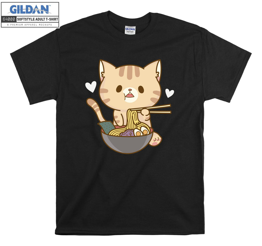 Ramen Cat Kitten T-shirt