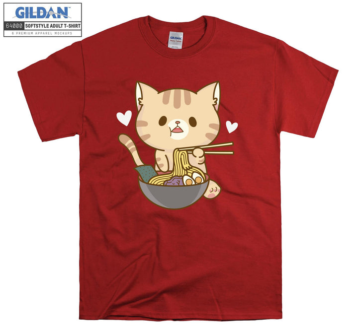 Ramen Cat Kitten T-shirt