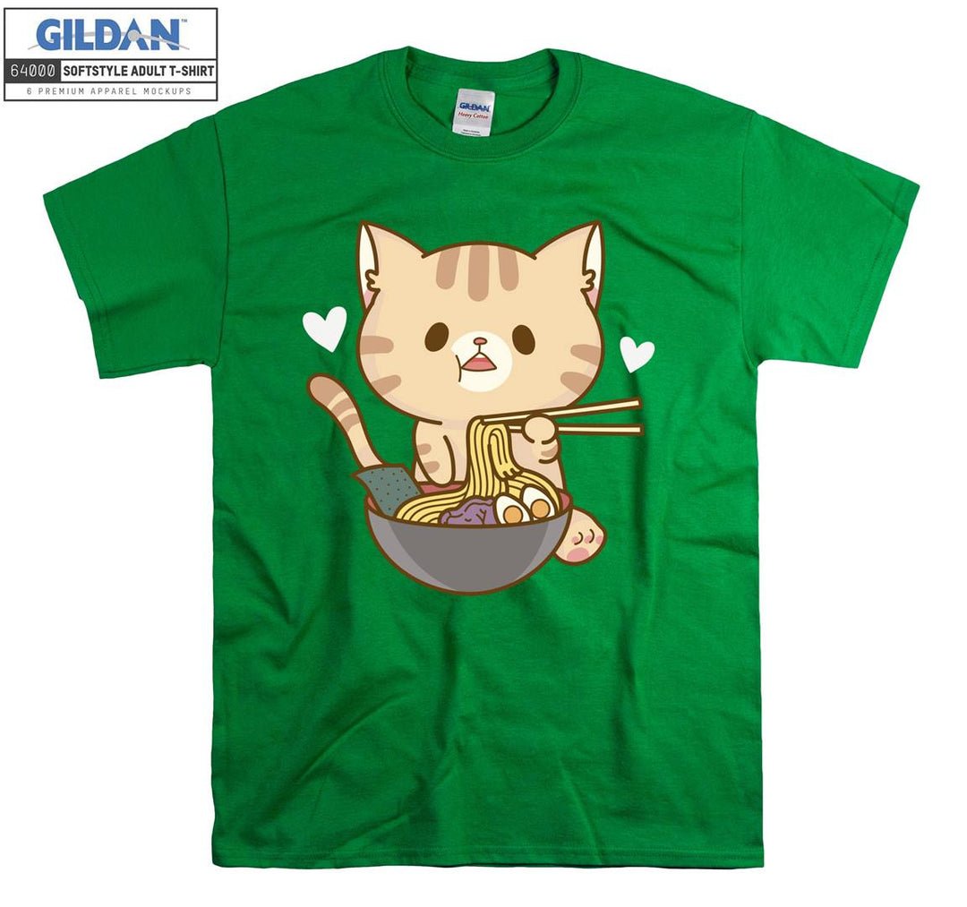 Ramen Cat Kitten T-shirt